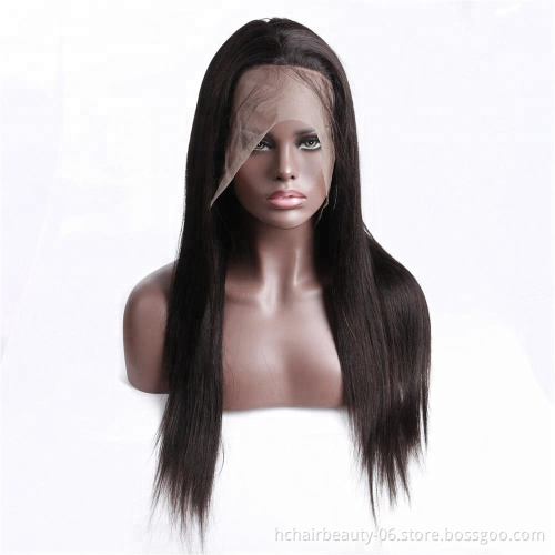 Cheap Price  HD Transparent Frontal Lace human hair Wigs for black woman 360 Lace Front Brazilian Natural Hair Wig